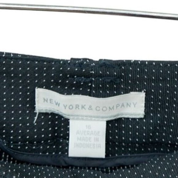 NWT New York & Company The 7th Avenue Bootcut Pants Women's 16‎ Dots Print - Picture 7 of 7